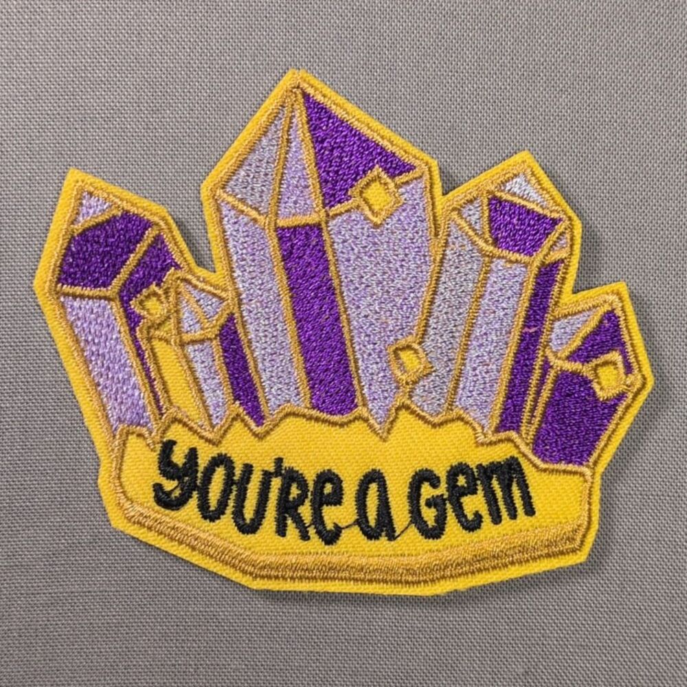 You're a Gem Crystal Positive Thoughts Iron On Patch | Positive Patch